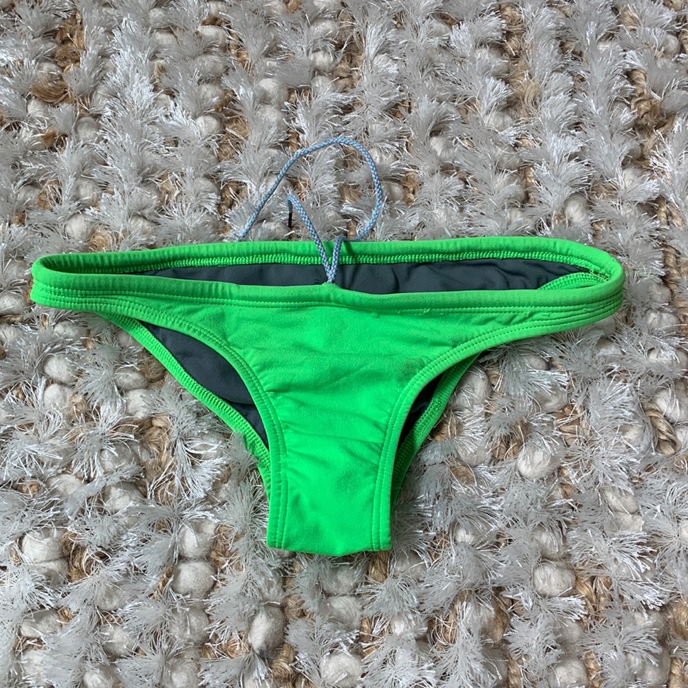Jolyn, Europe style, neon green, bikini, bottoms, size medium